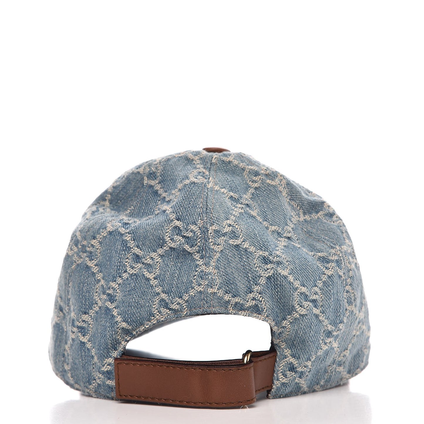 Denim GG Monogram Baseball Hat S Blue