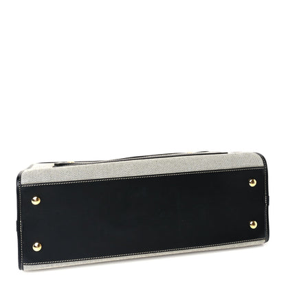 Burberry Canvas Smooth Calfskin Two Tone Small Pocket Bag  Black 3 of 8
