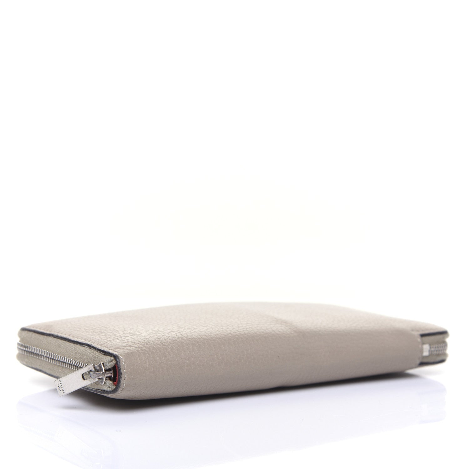 Celine Drummed Calfskin Zip Around Organizer Wallet Dune 4 of 20