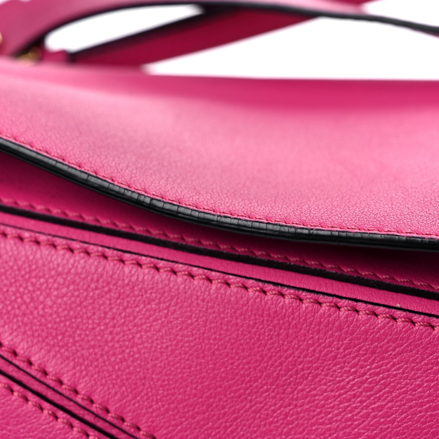 Calfskin Small Puzzle Bag Fuchsia