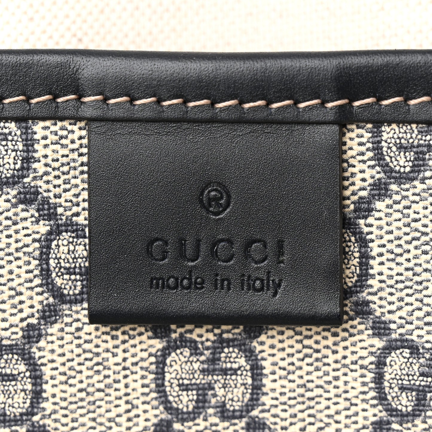 GG Plus Monogram Medium Signature Web Loop Tote Navy