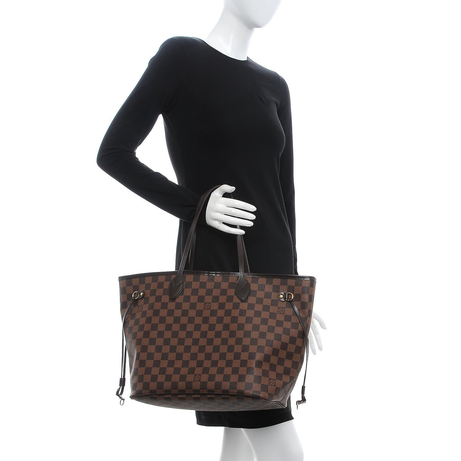 Louis Vuitton Damier Ebene Neverfull MM 2 of 8