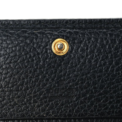 Gucci Pebbled Calfskin GG Marmont Card Case Black 7 of 7