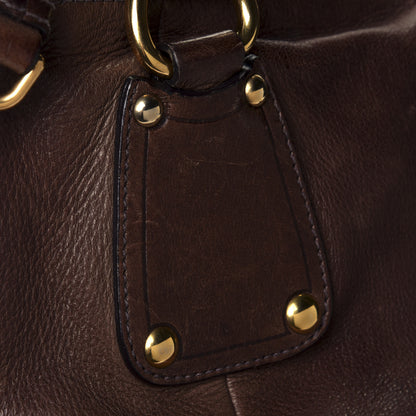 Prada Cervo Shine Tote Pietra 7 of 10