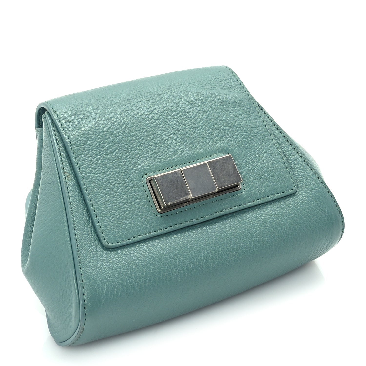 Bottega Veneta Grained Calfskin Geometric Belt Bag Storm 3 of 8