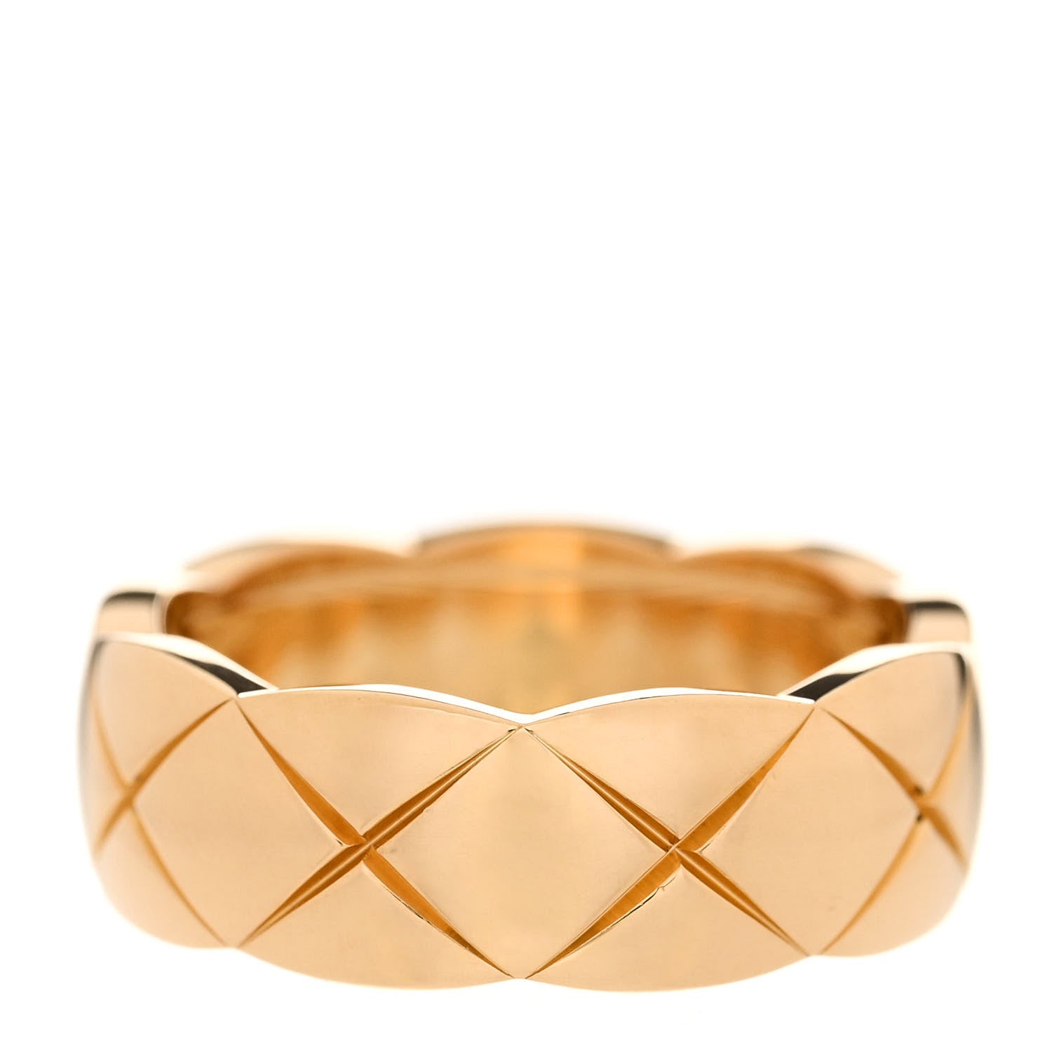 Chanel 18K Yellow Gold Diamond Small Coco Crush Ring 52 6 3 of 7