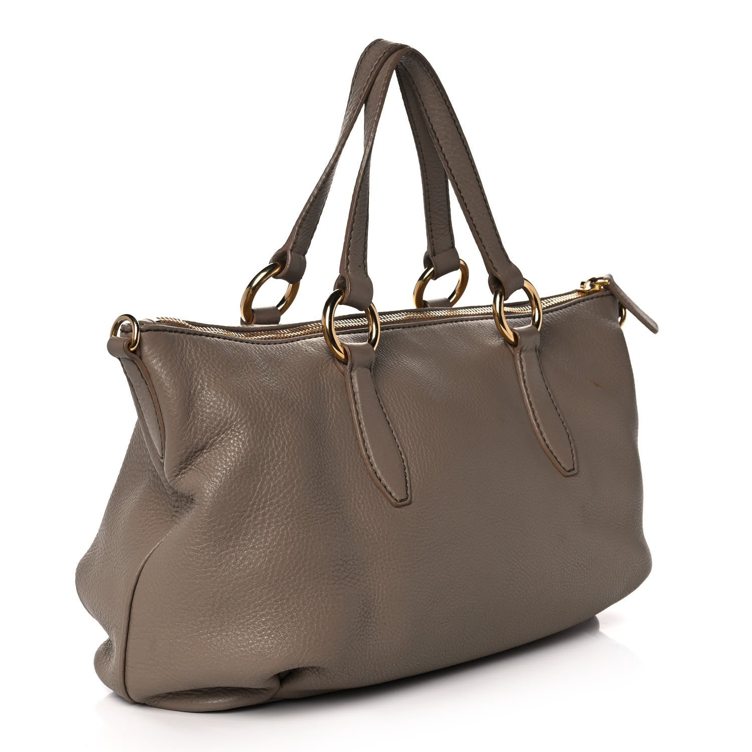 Miu Miu Vitello Daino Tote Bambu 3 of 14