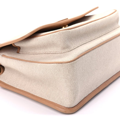 Saint Laurent Cotton Canvas Vintage Calfskin Monogram Medium Niki Chain Satchel  Cream Tan 7 of 8