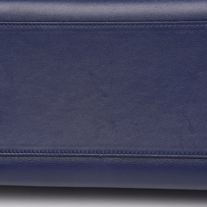 Saint Laurent Smooth Calfskin Small Monogram Cabas Navy 13 of 15