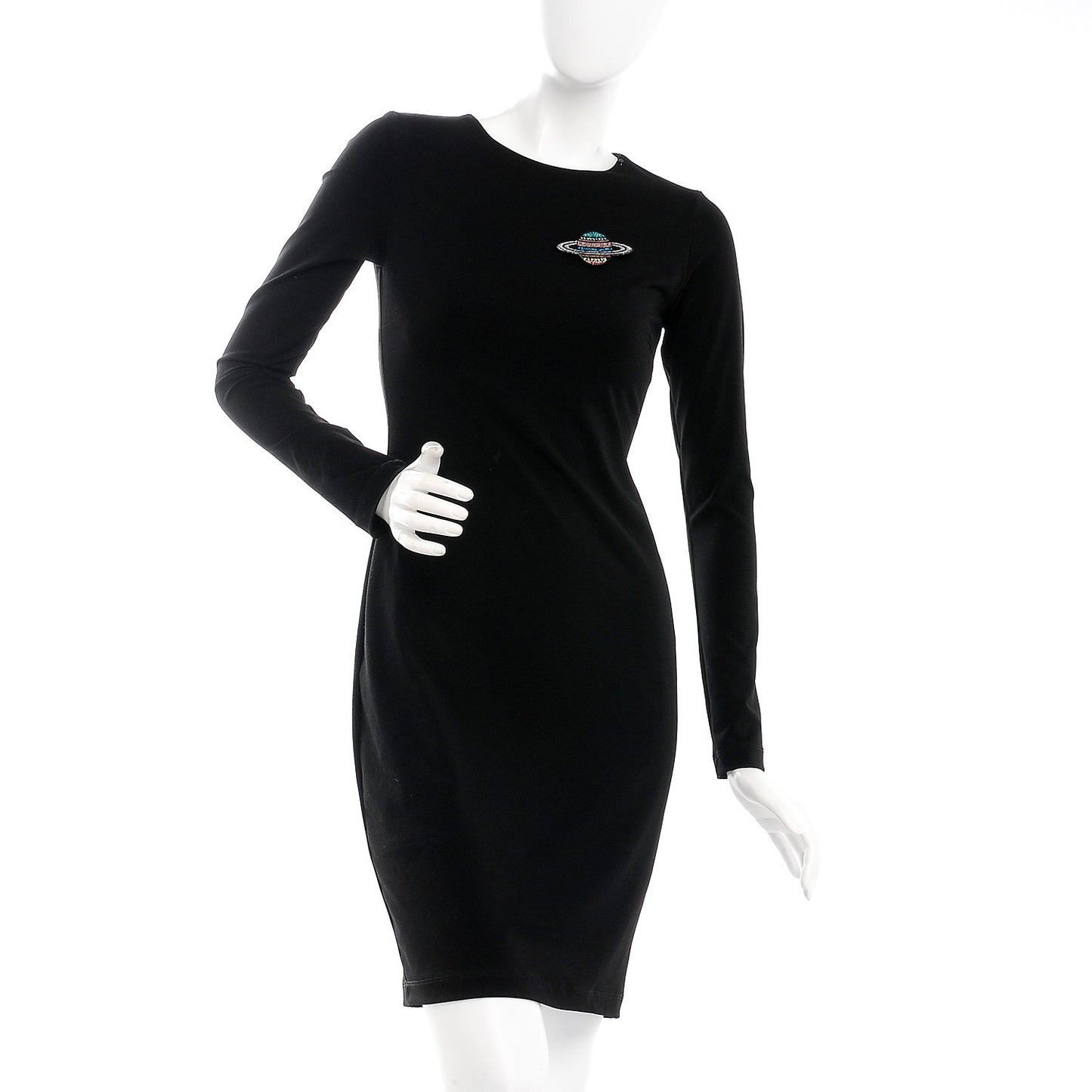 Glittered Resin Strass Planet Brooch Silver Blue Pink