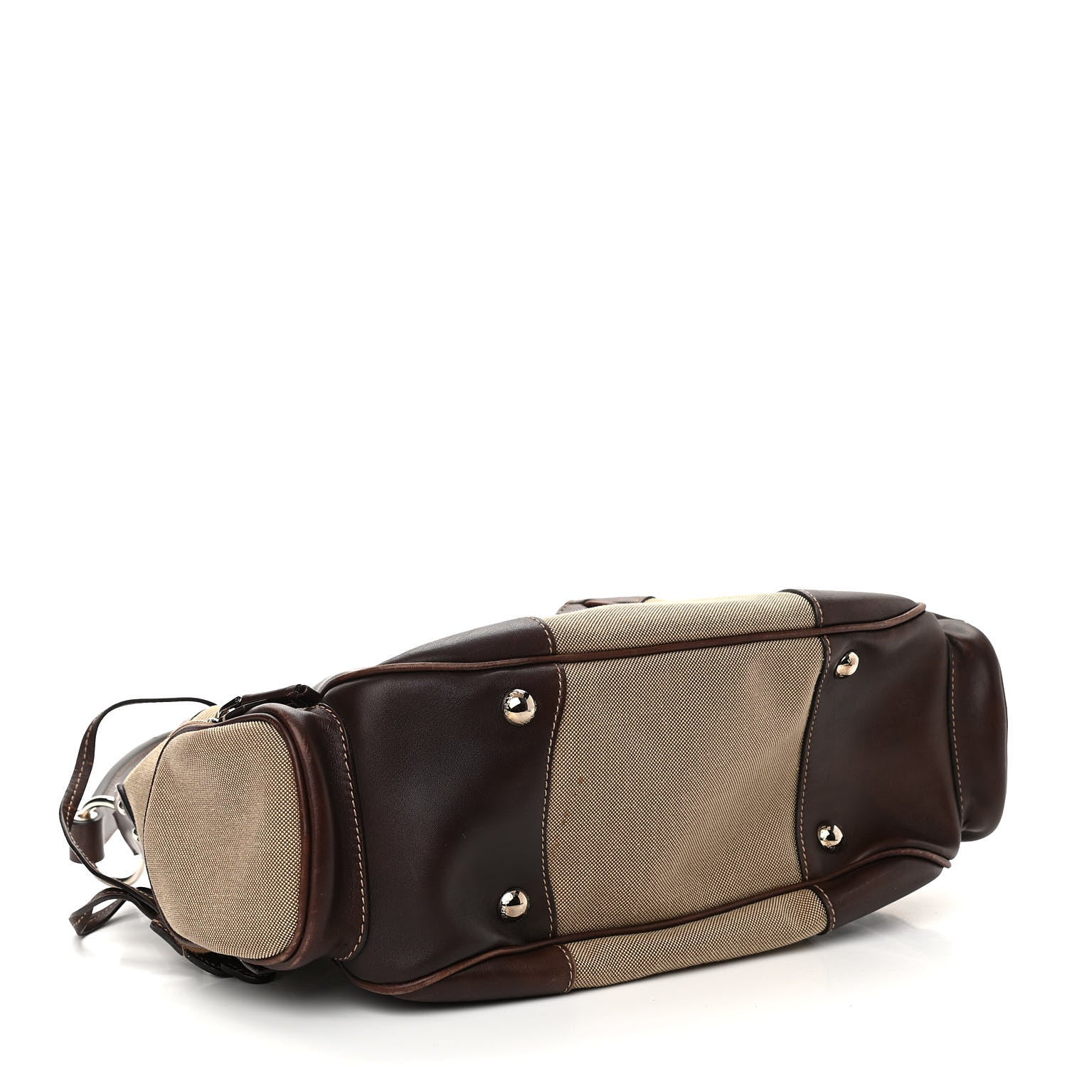 Prada Jacquard Logo Hobo Corda Bruciato 4 of 17