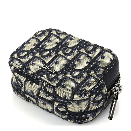 Christian Dior Oblique D-Touch Nano Horizontal Pouch Blue 9 of 9