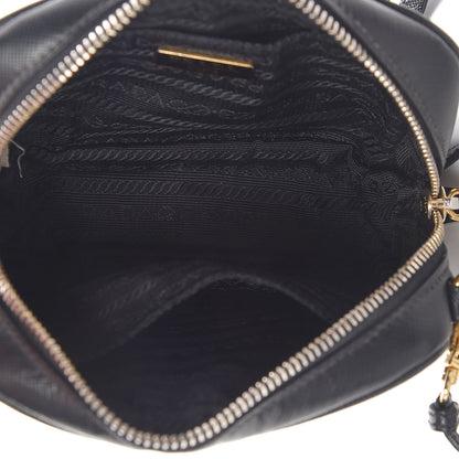 Prada Saffiano Mini Camera Crossbody Bag Black 5 of 11