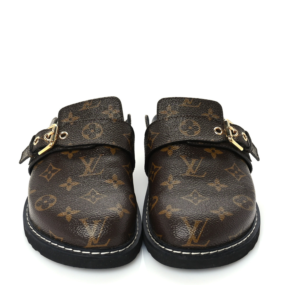 LV Cosy Flat Comfort Clogs 37 Cacao Brown