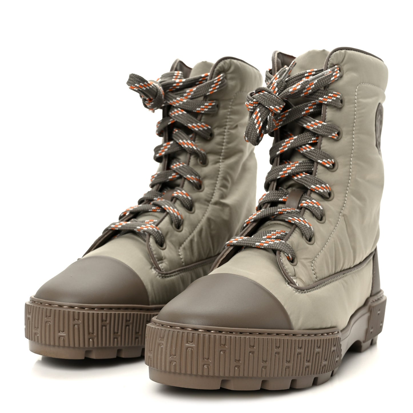 Calfskin Parachute Fresh Ankle Boots 38.5 Etoupe