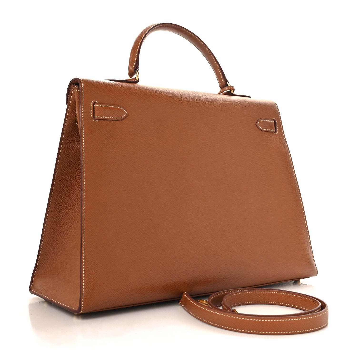 Hermes Courchevel Kelly Sellier 35 Gold 3 of 16