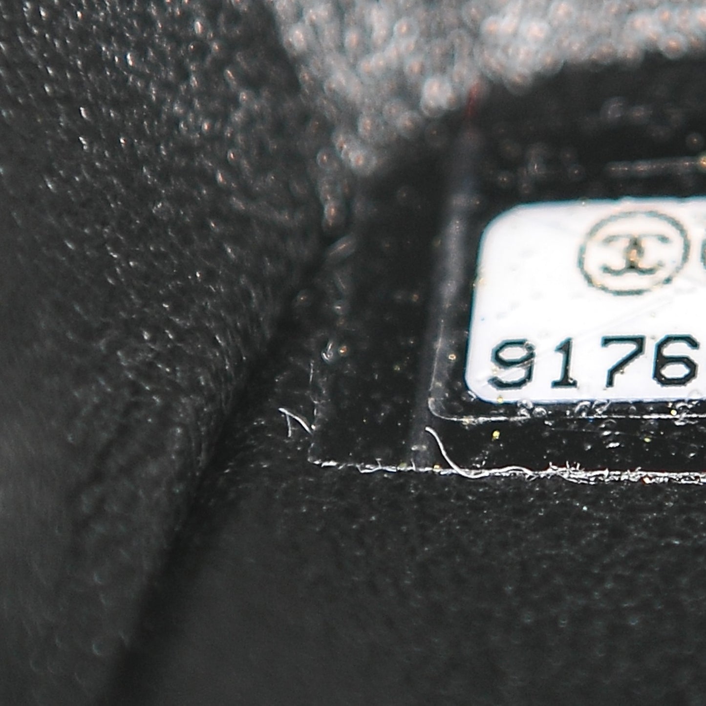 Caviar Quilted Mini Square Flap Black