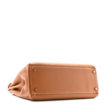 Hermes Togo Kelly Retourne 35 Gold 3 of 12