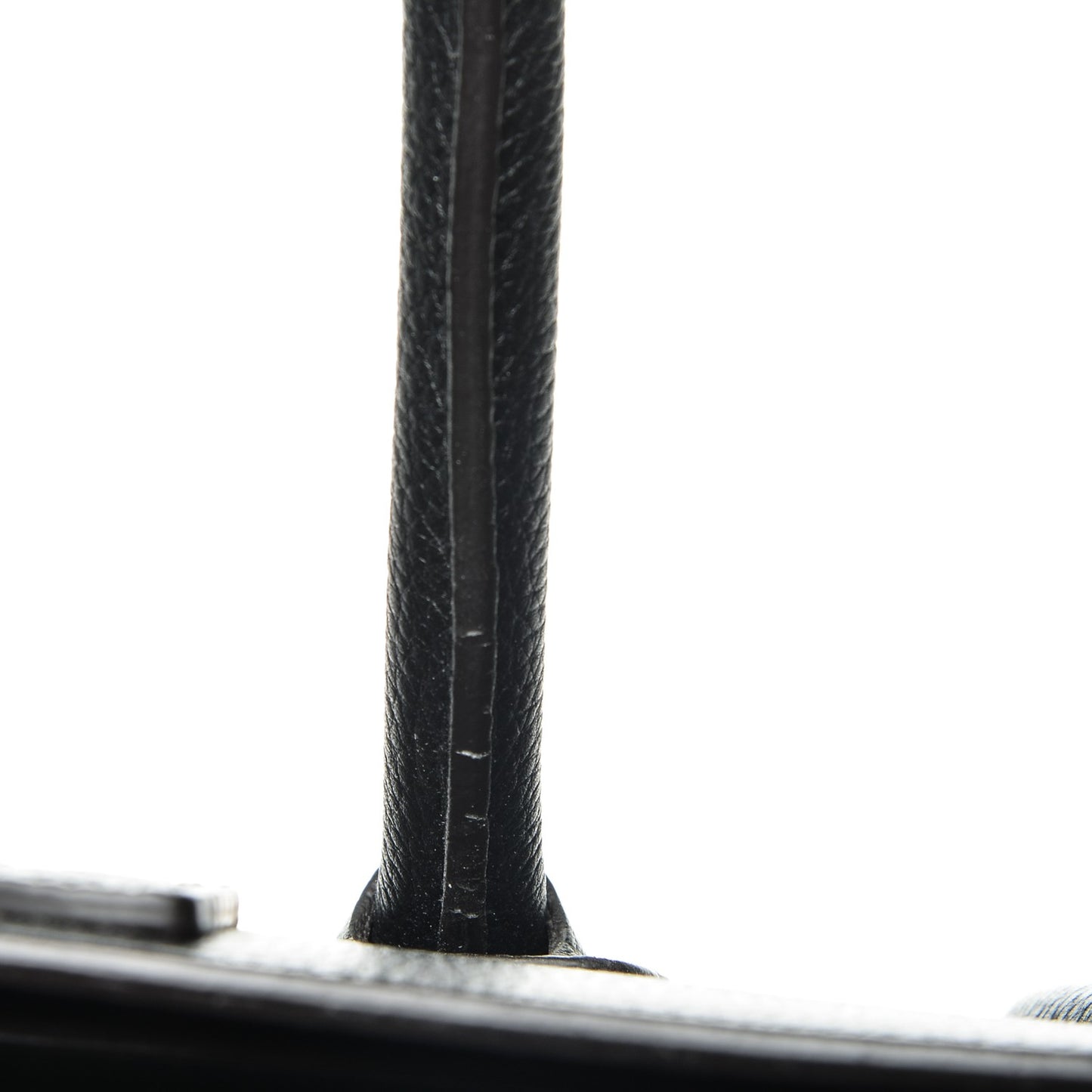 Drummed Calfskin Mini Luggage Black