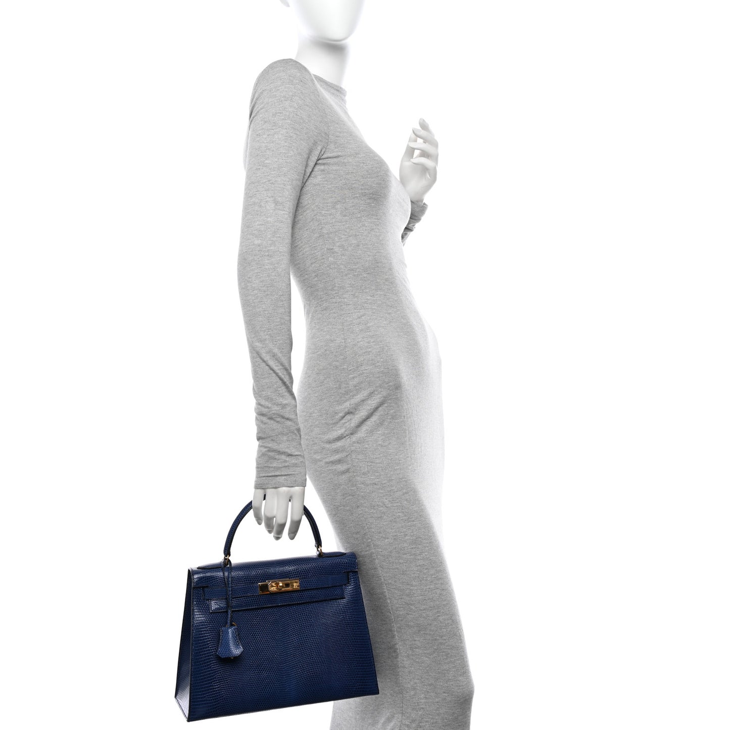 Lizard Kelly Sellier 28 Bleu Saphir