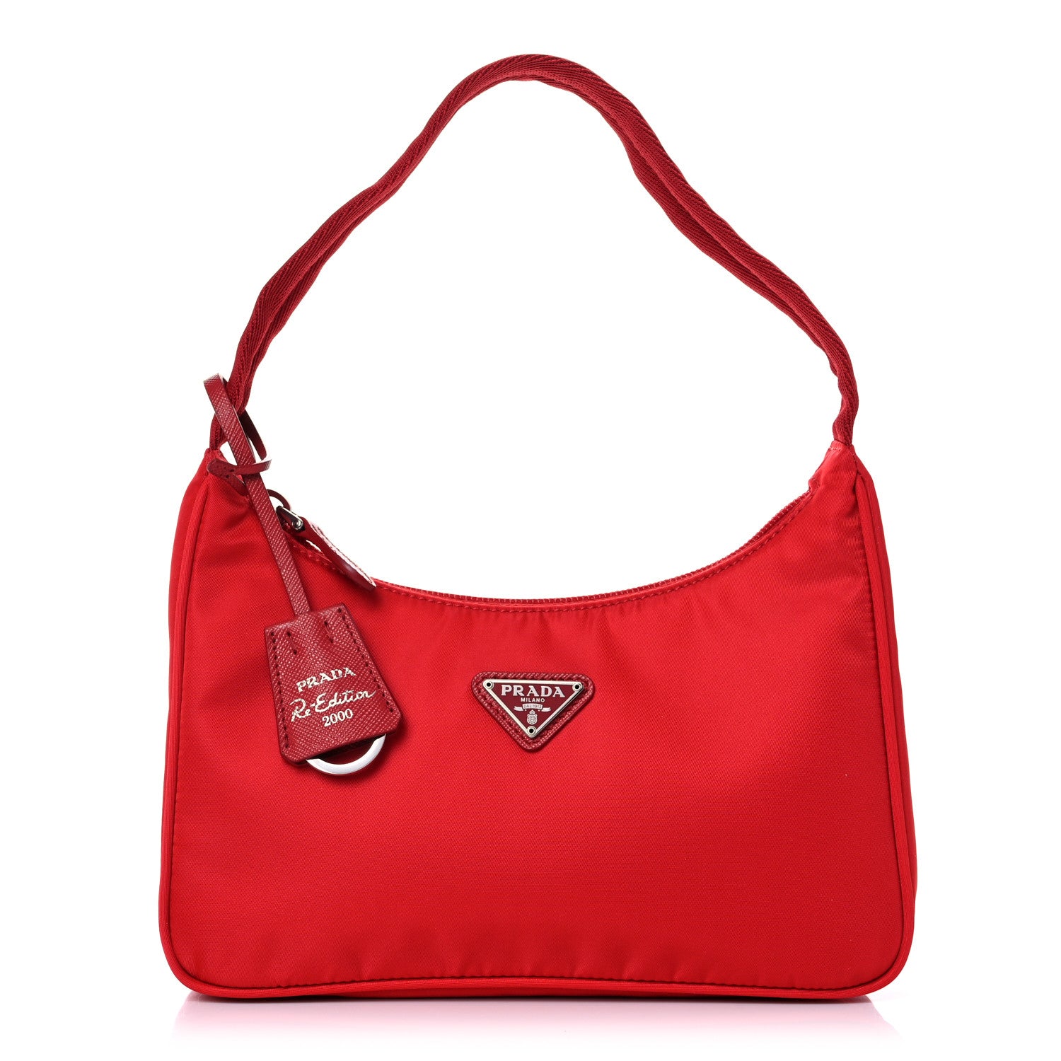 Prada Tessuto Nylon Mini Re-Edition 2000 Bag Rosso 1 of 9