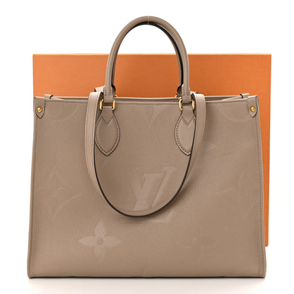 Louis Vuitton Empreinte Monogram Giant Onthego MM Tourterelle 10 of 10
