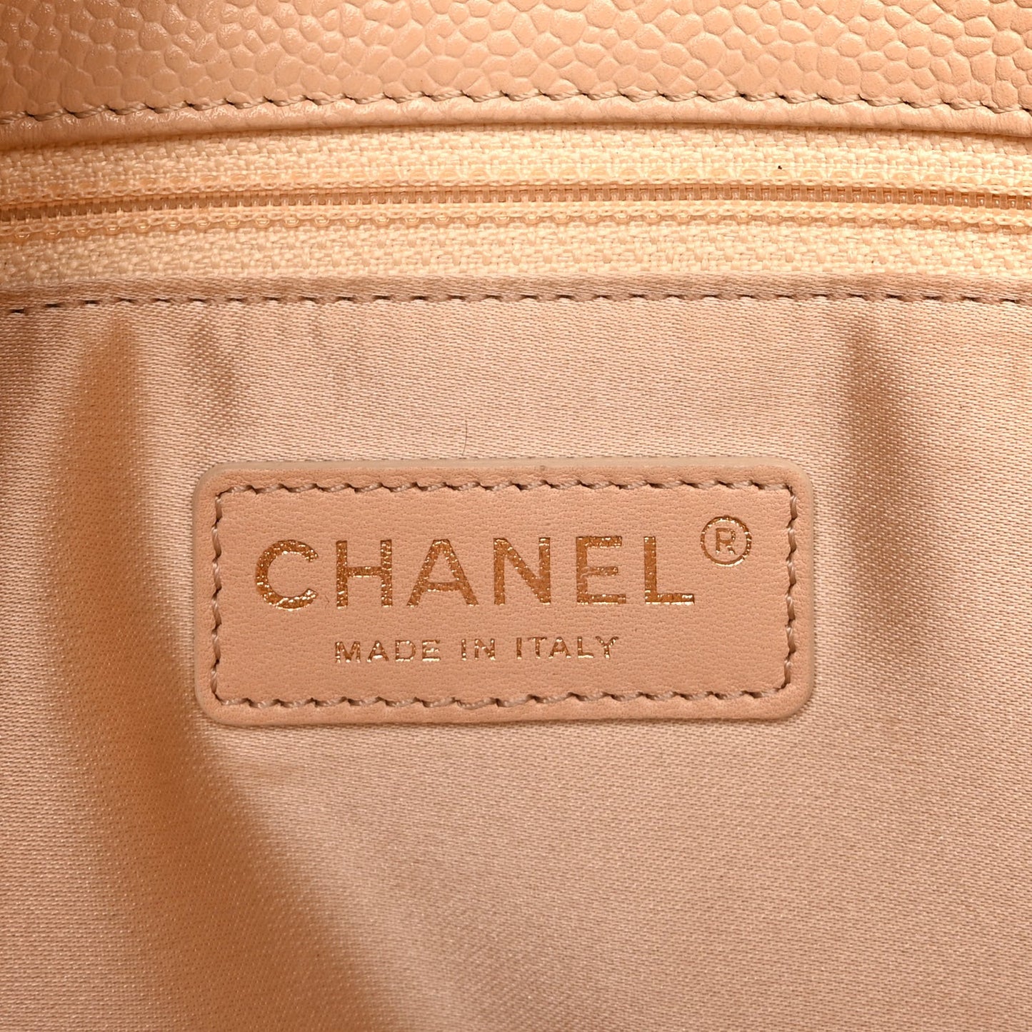 Caviar Quilted Grand Shopping Tote GST  Beige Clair