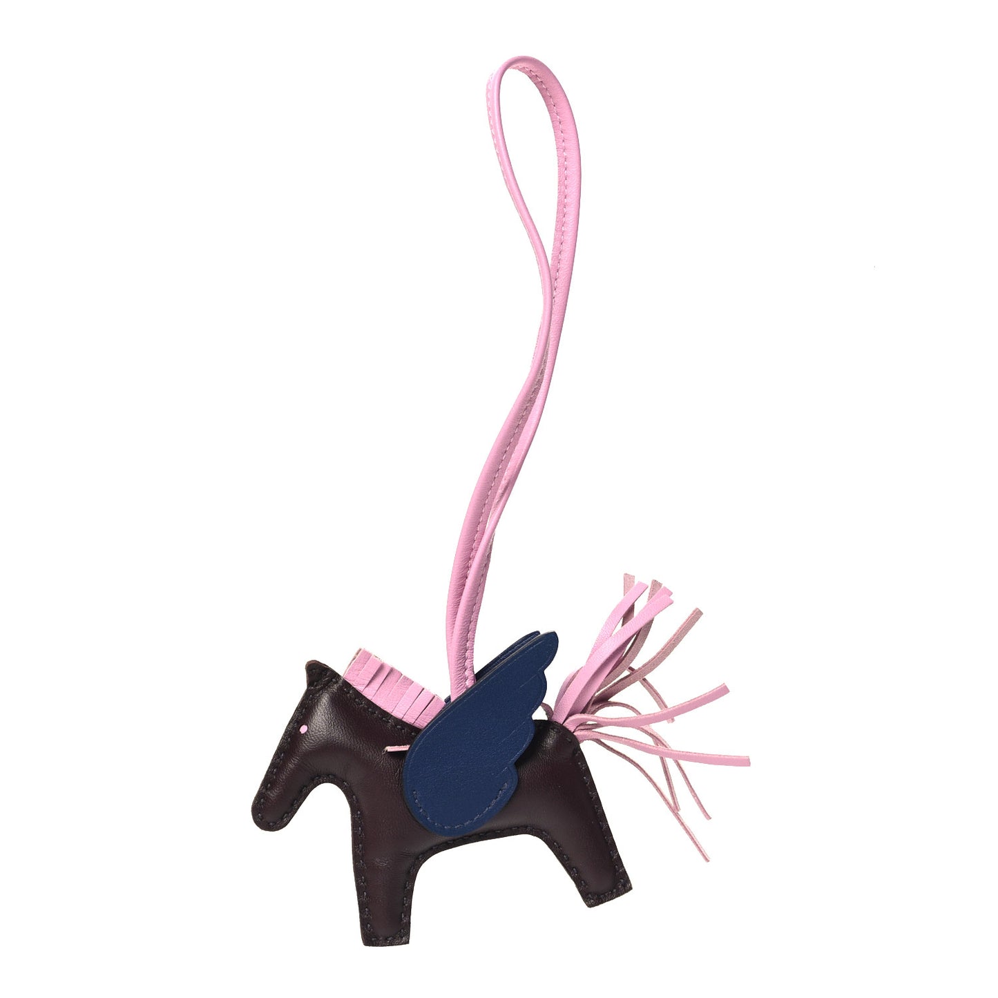 Milo Lambskin Grigri Rodeo Pegase Horse Bag Charm PM Rouge Sellier Mauve Sylvestre Bleu Saphir