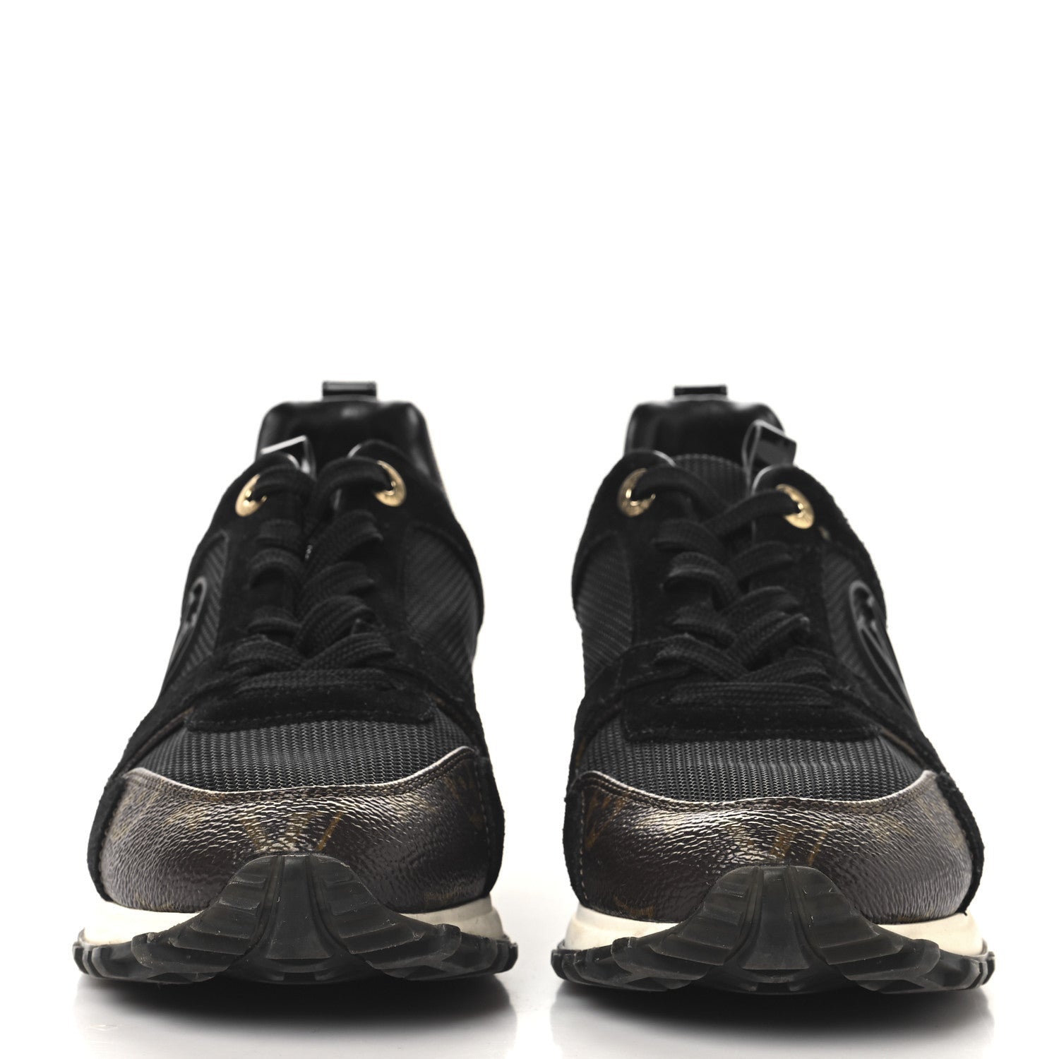 Louis Vuitton Suede Monogram Run Away Sneakers Black 3 of 7