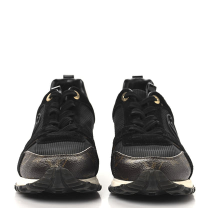 Louis Vuitton Suede Monogram Run Away Sneakers Black 3 of 7