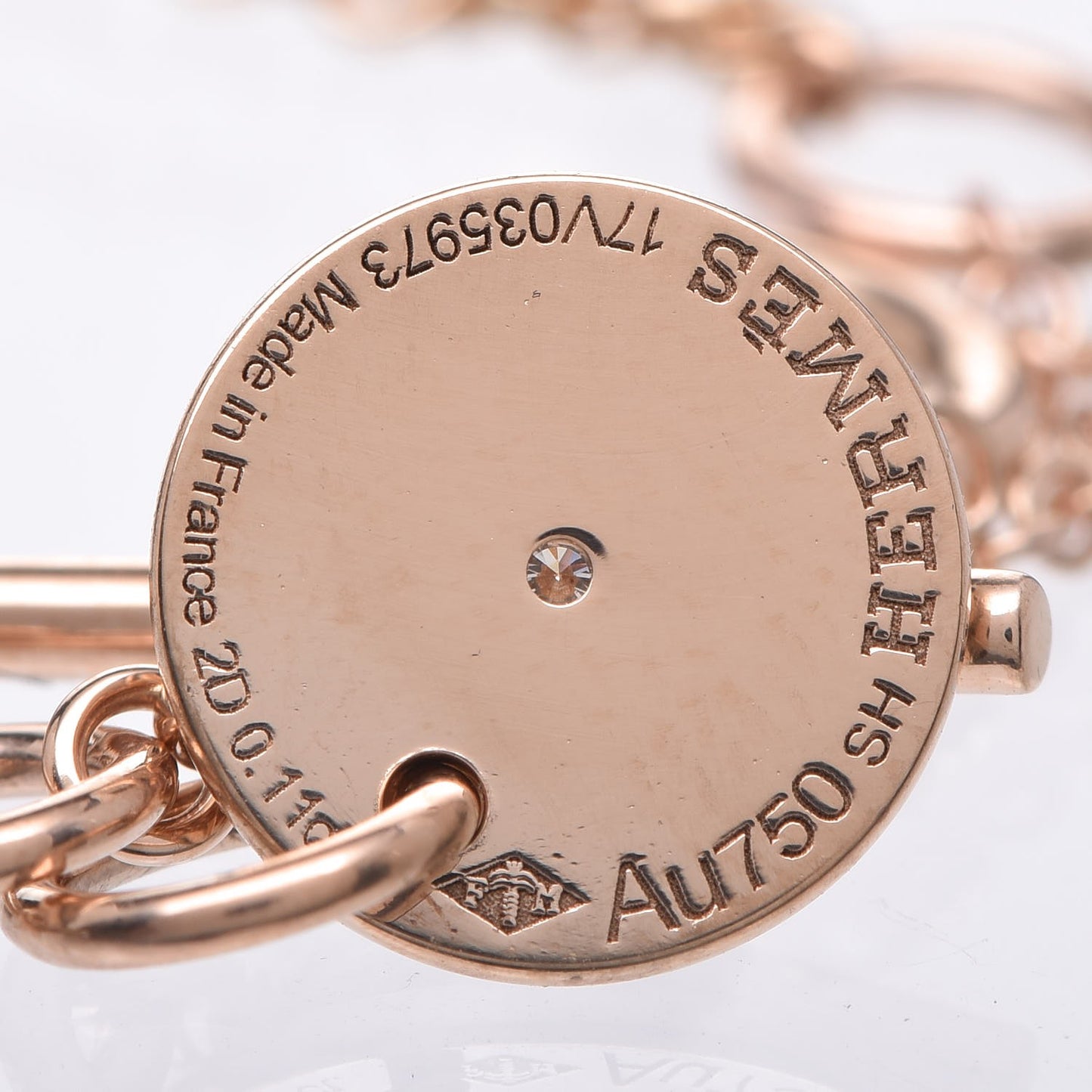 18K Rose Gold Diamond Gambade Bracelet SH