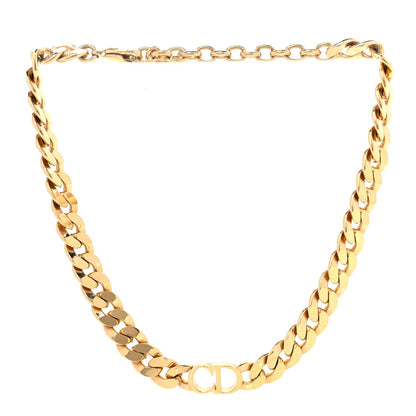 Christian Dior Metal Danseuse Etoile Chain Choker Necklace Gold 1 of 5
