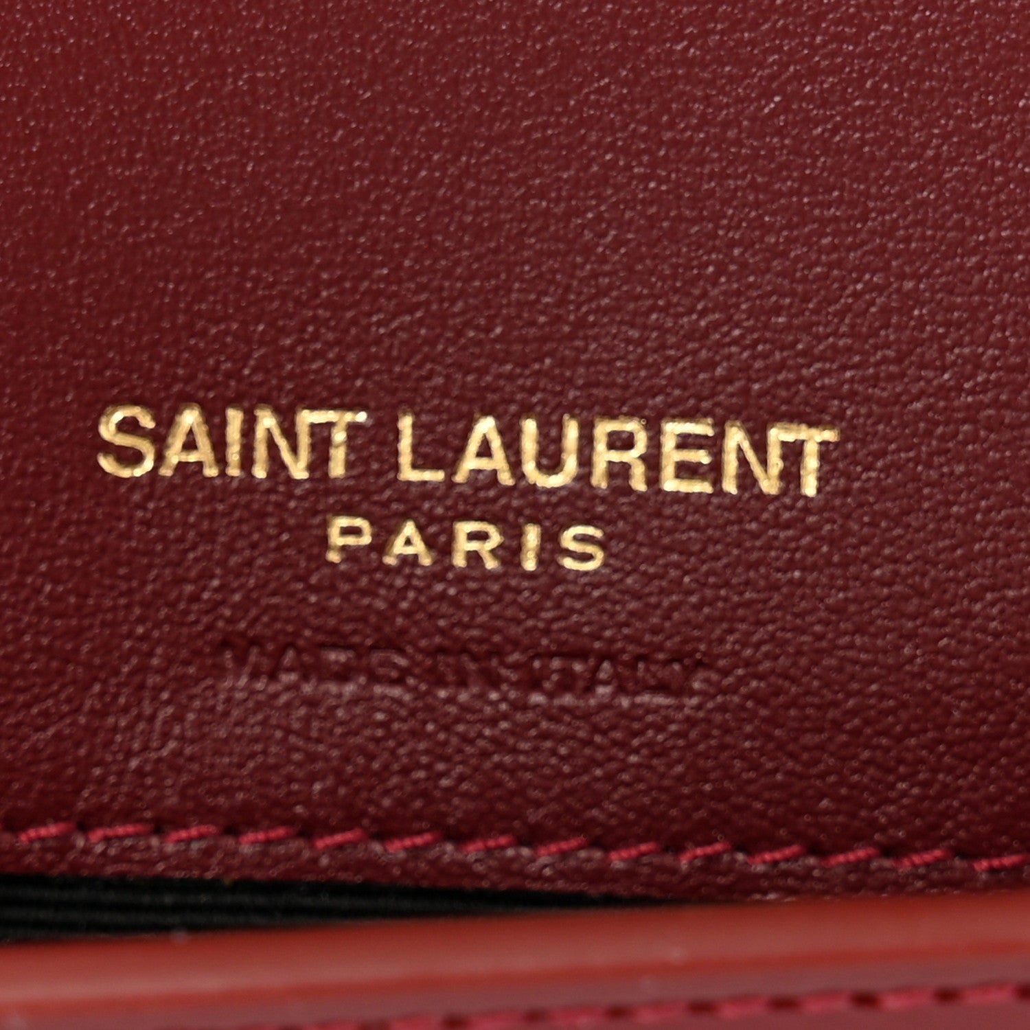 Saint Laurent Patent Monogram Phone Holder Crossbody Chataigne 6 of 7