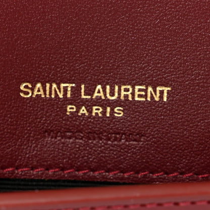 Saint Laurent Patent Monogram Phone Holder Crossbody Chataigne 6 of 7