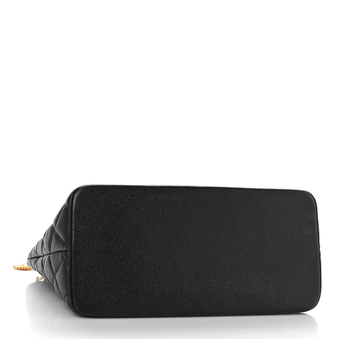 Caviar Quilted Medallion Tote Black