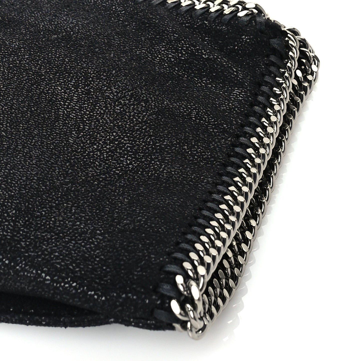 Shaggy Deer Falabella Fold Over Clutch Black