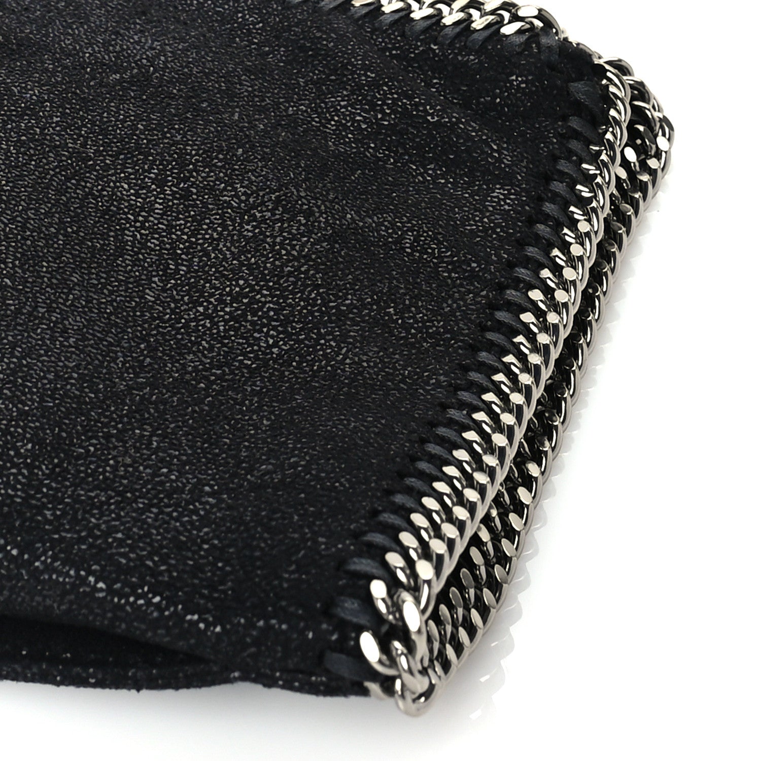Stella McCartney Shaggy Deer Falabella Fold Over Clutch Black 8 of 8