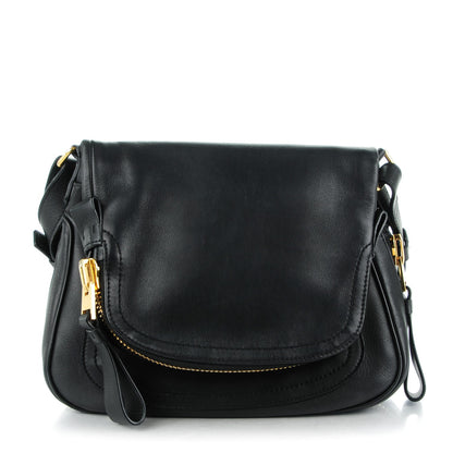 Tom Ford Grained Calfskin Medium Jennifer Crossbody Bag Black 1 of 7