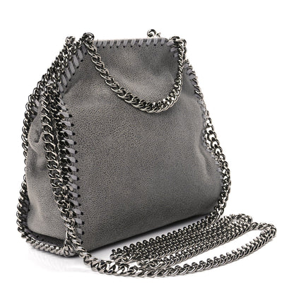 Stella McCartney Shaggy Deer Tiny Falabella Tote Grey 2 of 8