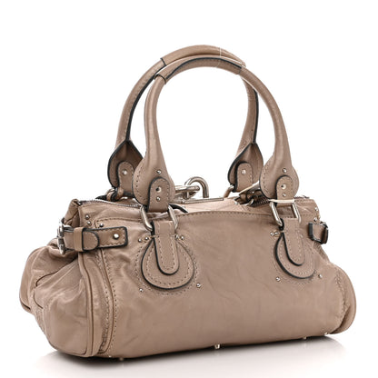 Chloe Metallic Calfskin Medium Paddington Satchel Argent 3 of 10
