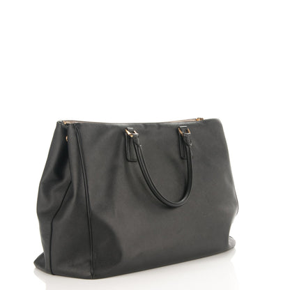 Prada Saffiano Lux Extra Large Galleria Double Zip Tote Black 2 of 9