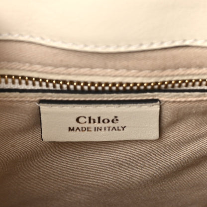 Chloe Suede Calfskin Small Faye Backpack  Off White 5 of 7