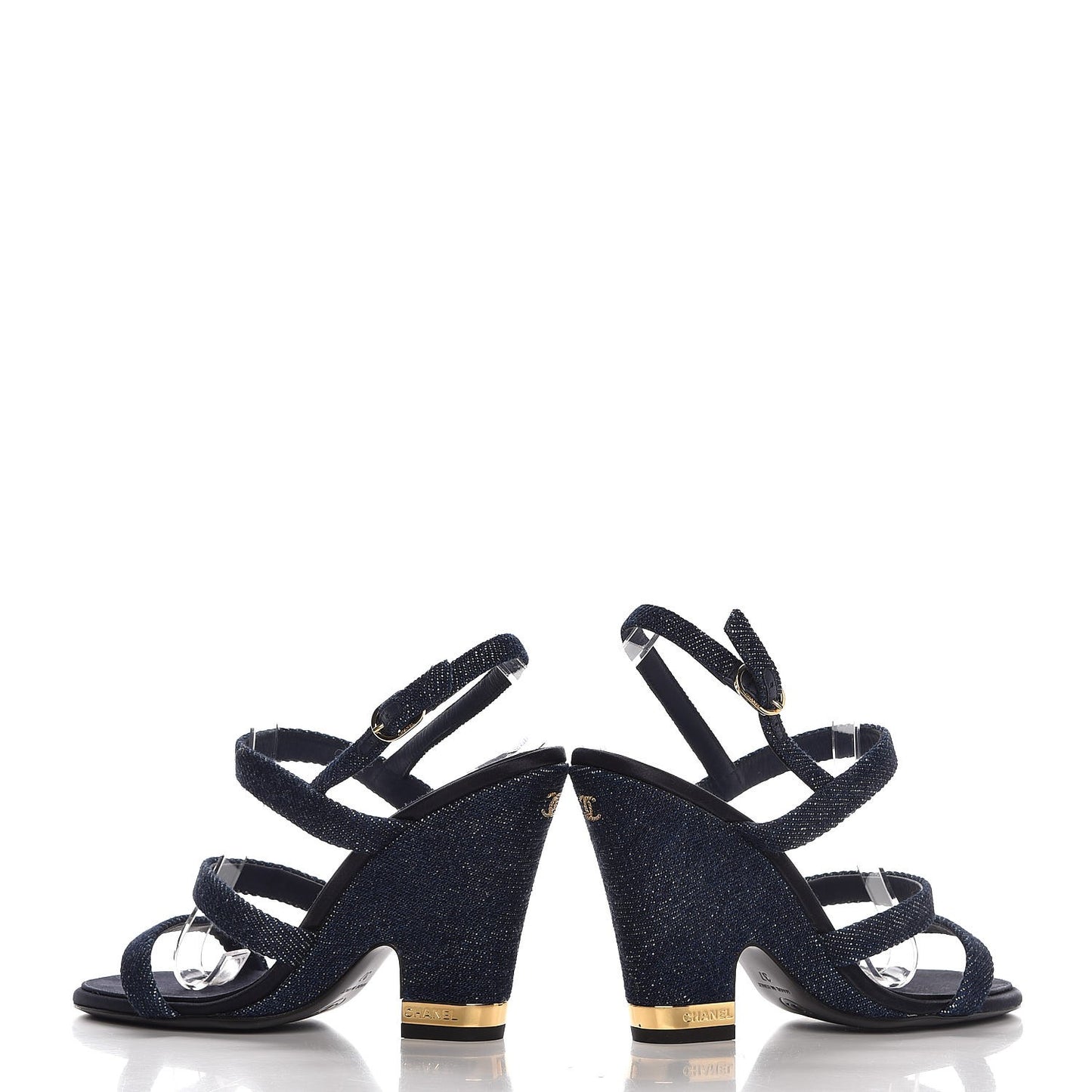 Denim Sandals 37 Dark Blue