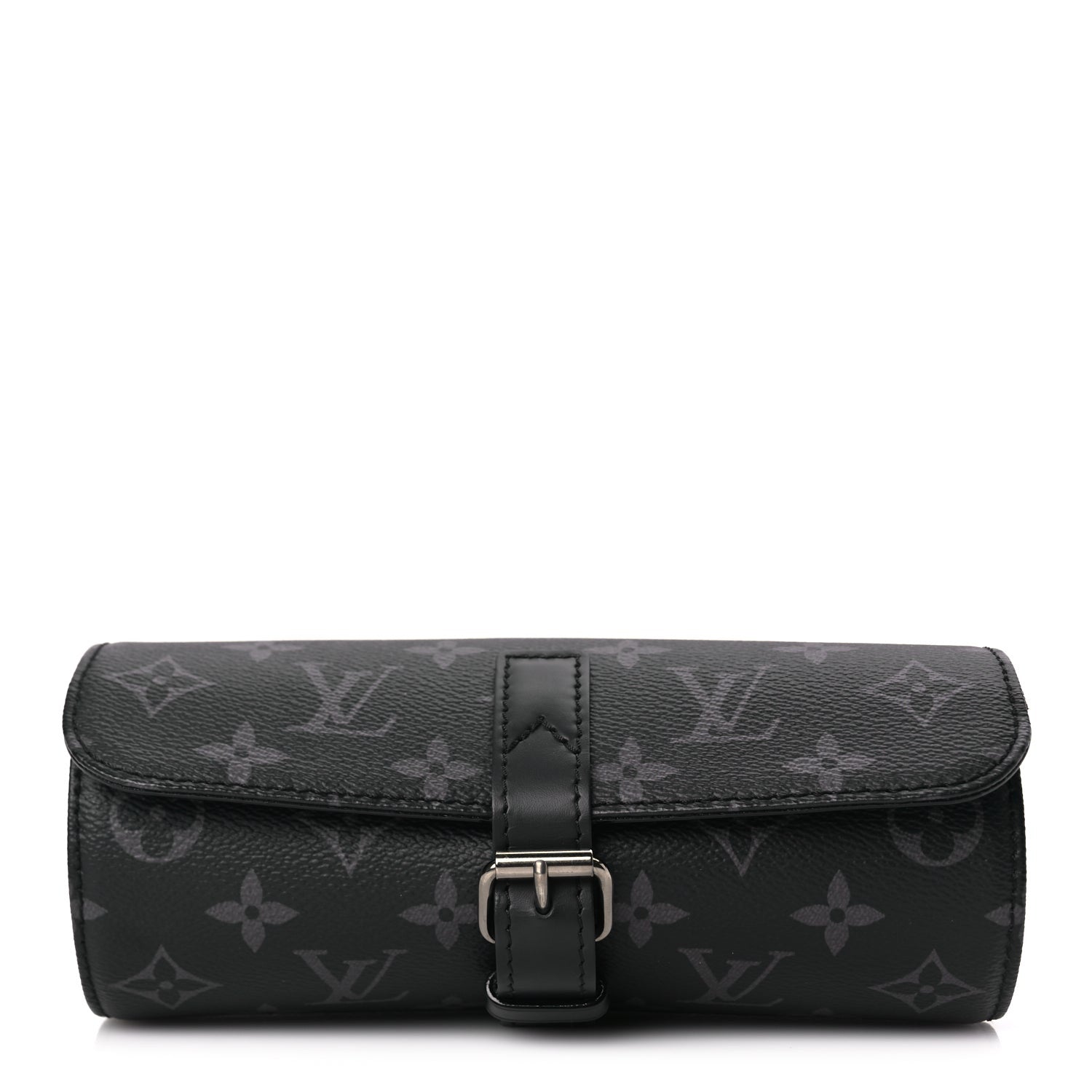 Louis Vuitton Monogram Eclipse 3 Watch Travel Case 1 of 5