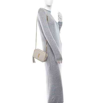 Saint Laurent Grain De Poudre Matelasse Monogram Mini Lou Camera Bag Granite 2 of 9