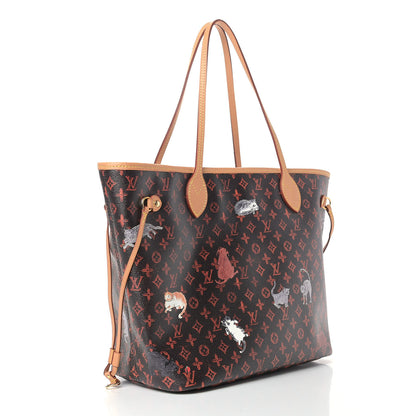 Louis Vuitton Catogram Neverfull MM Marron 3 of 9