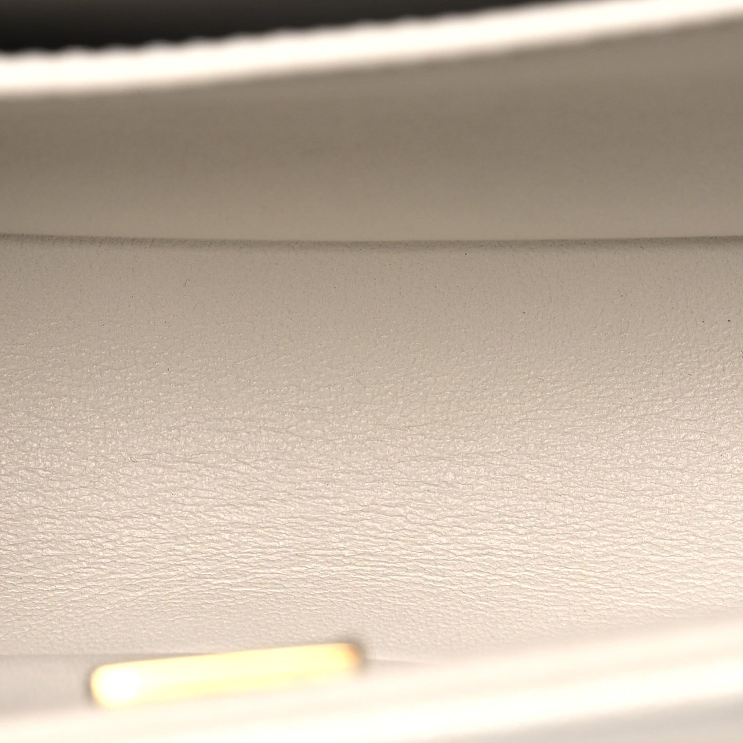 Iridescent Caviar Mini Boy Flap White