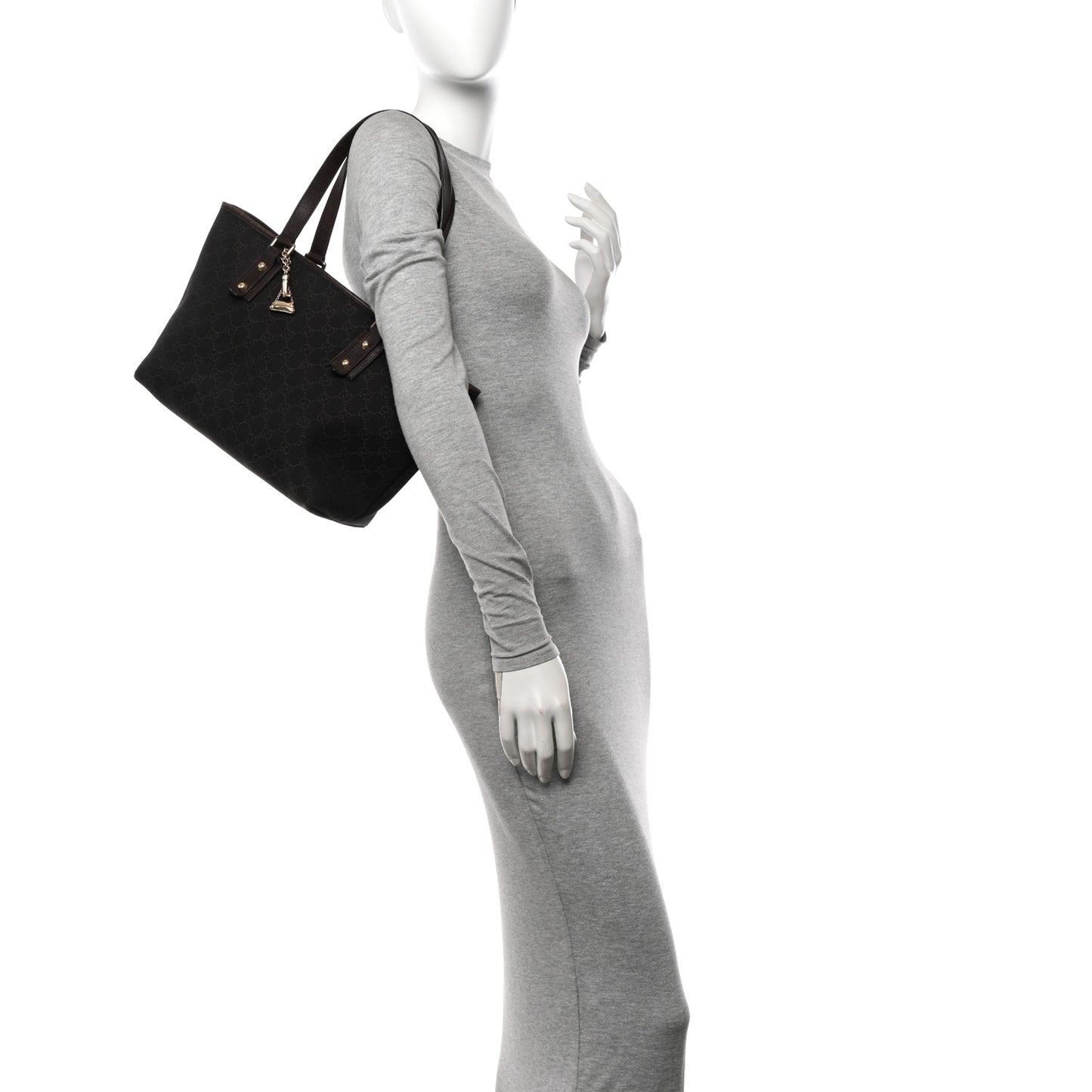 Denim Monogram Medium Jolicoeur Tote Dark Brown