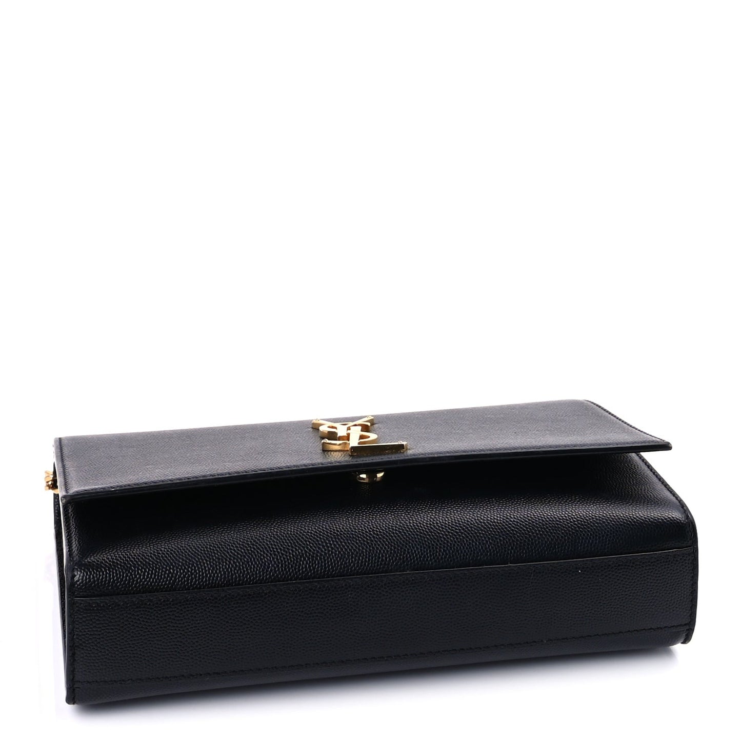 Grain De Poudre Medium Classic Monogram Kate Satchel Black