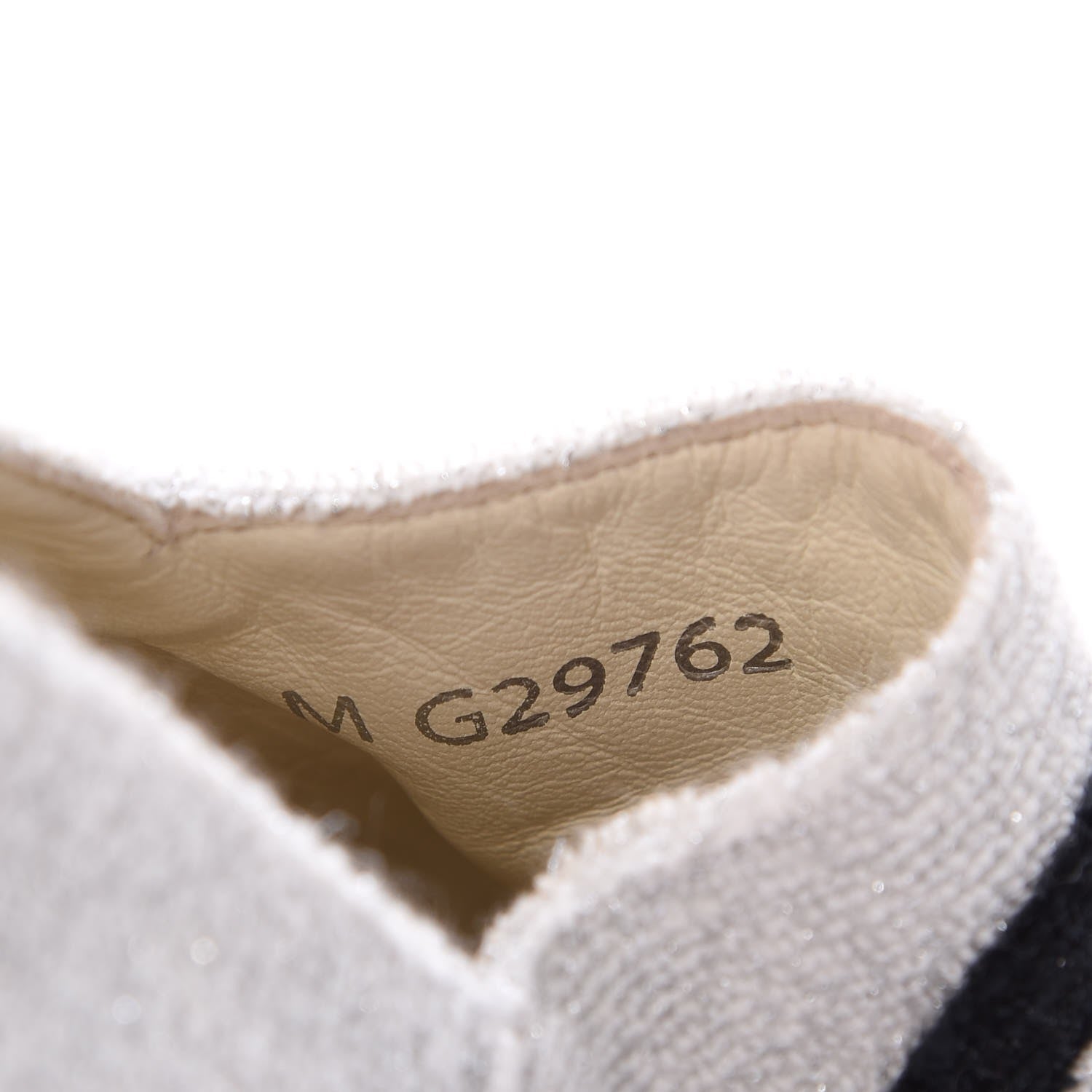 Chanel Terry Cloth CC Espadrilles 38 Silver Black 10 of 12